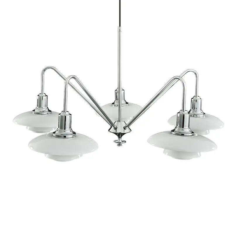 Multi-layer glass minimalist modern restaurant retro atmosphere chandelier y