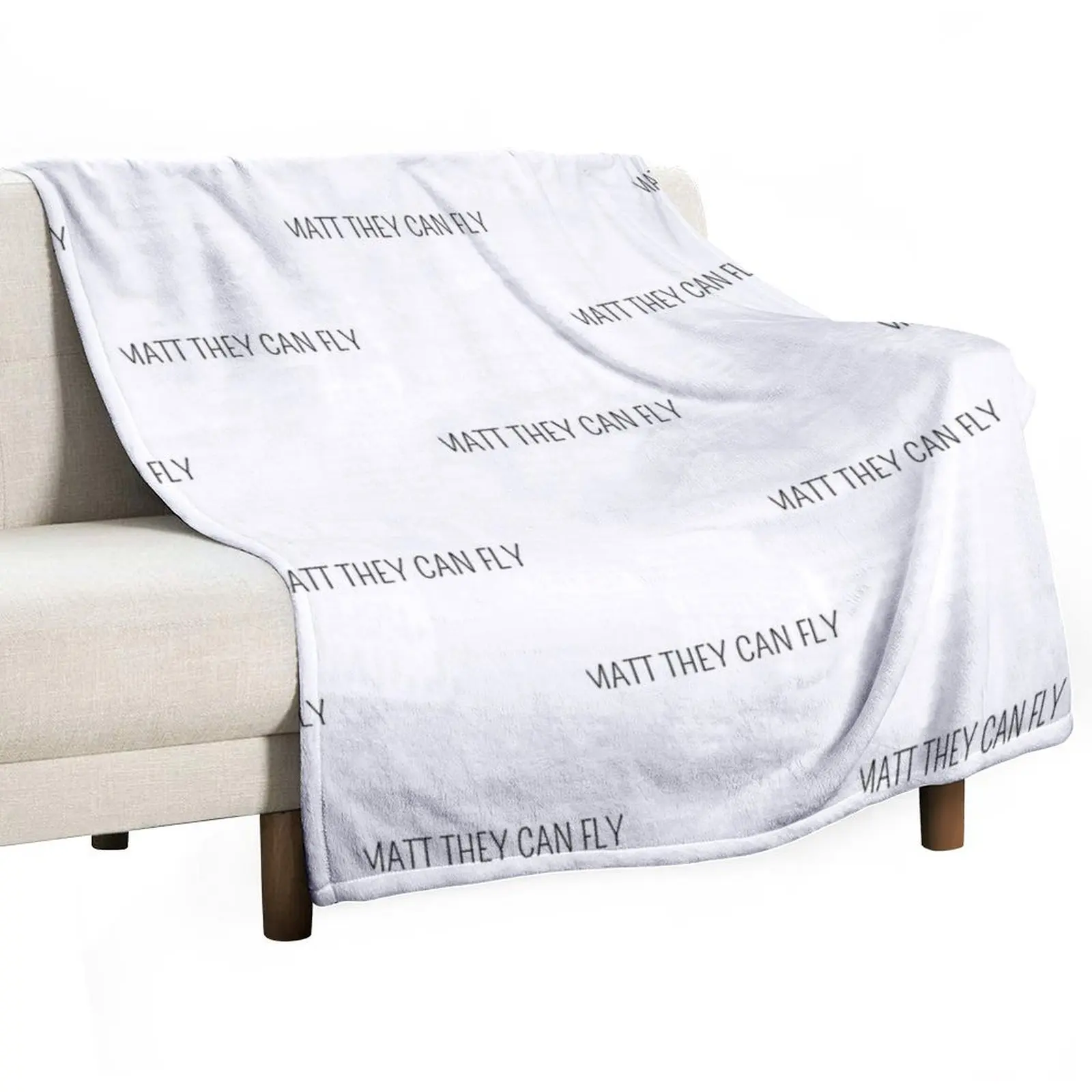 matt they can fly Active Throw Blanket Decorative Beds Plaid on the sofa Custom Blankets