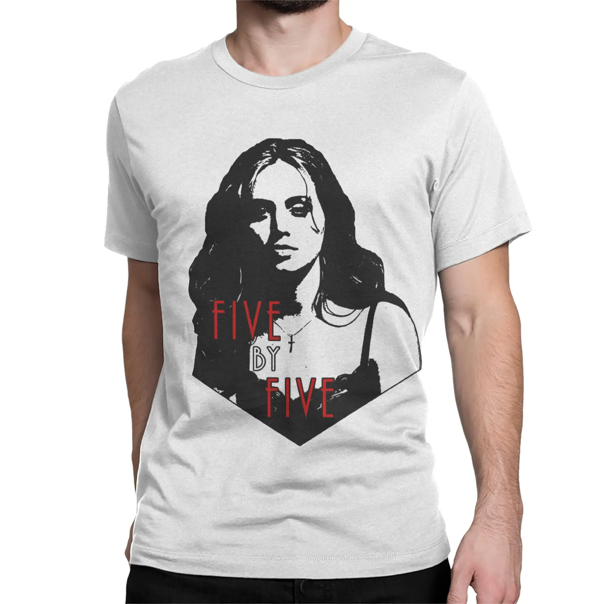 Faith Lehane Five By Five Buffy the Vampire Slayer T Shirts Men Pure Cotton T-Shirt Crew Neck Tee Short Sleeve Clothes Gift Idea
