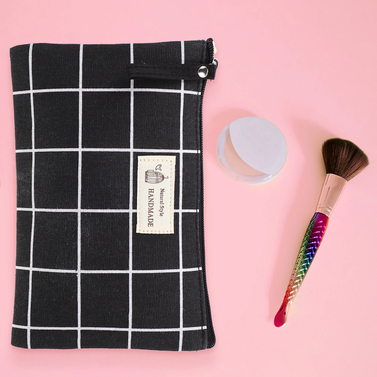 

Canvas Makeup Bag Convenient Bag Travel Toiletry Bag Multi Purpose Storage Pouch For Accessories Storage