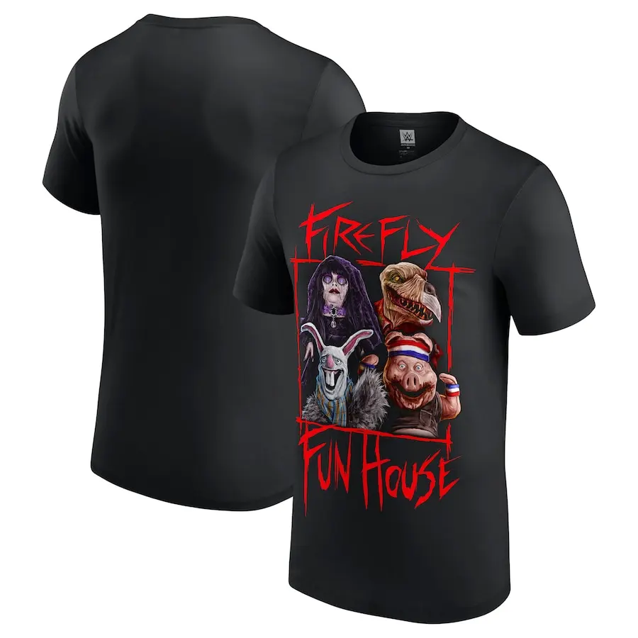 Men's Black Bray Wyatt Firefly Fun House T-Shirt