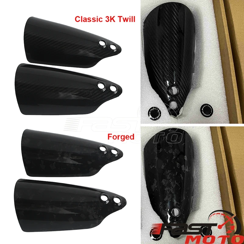 ألياف الكربون دراجة نارية المقود درع الحرس مقبض Handguard ل هارلي سوفتيل التراث الكلاسيكي 114 FLHCS FLHC القياسية FXST