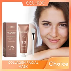 Collagen Peel Off Mask Face Deep Cleansing Moisturizing Shrink Pores Oil-Control Hydrating Beauty Health Skin Care Facial Mask