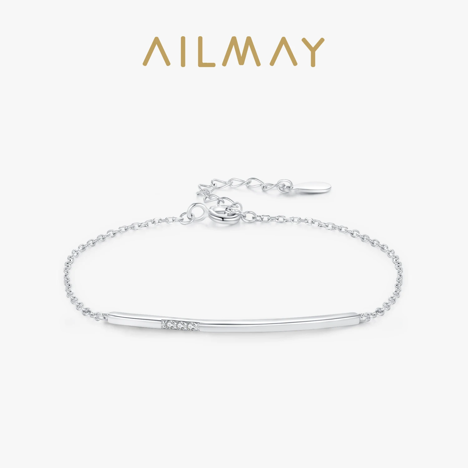 

Ailmay 925 Sterling Silver Geometric Smile Design With Lines The perfect Gift For Women's Holiday Or Anniversary
