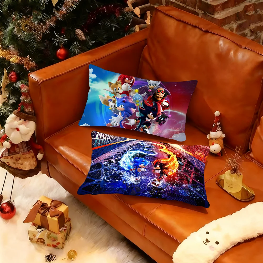 

Чехол для подушки в стиле аниме S-Sonic, прямоугольная наволочка, H-Hedgehog 3, прикроватный диван с принтом, украшение для дома, наволочка
