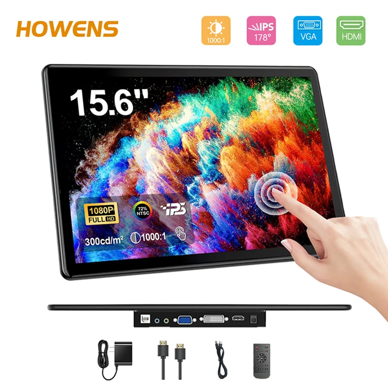 Portable Monitor 15.6 Inch 1080P Type C - 13.3/14/15.6 İnç FHD Dokunmatik Monitör IPS