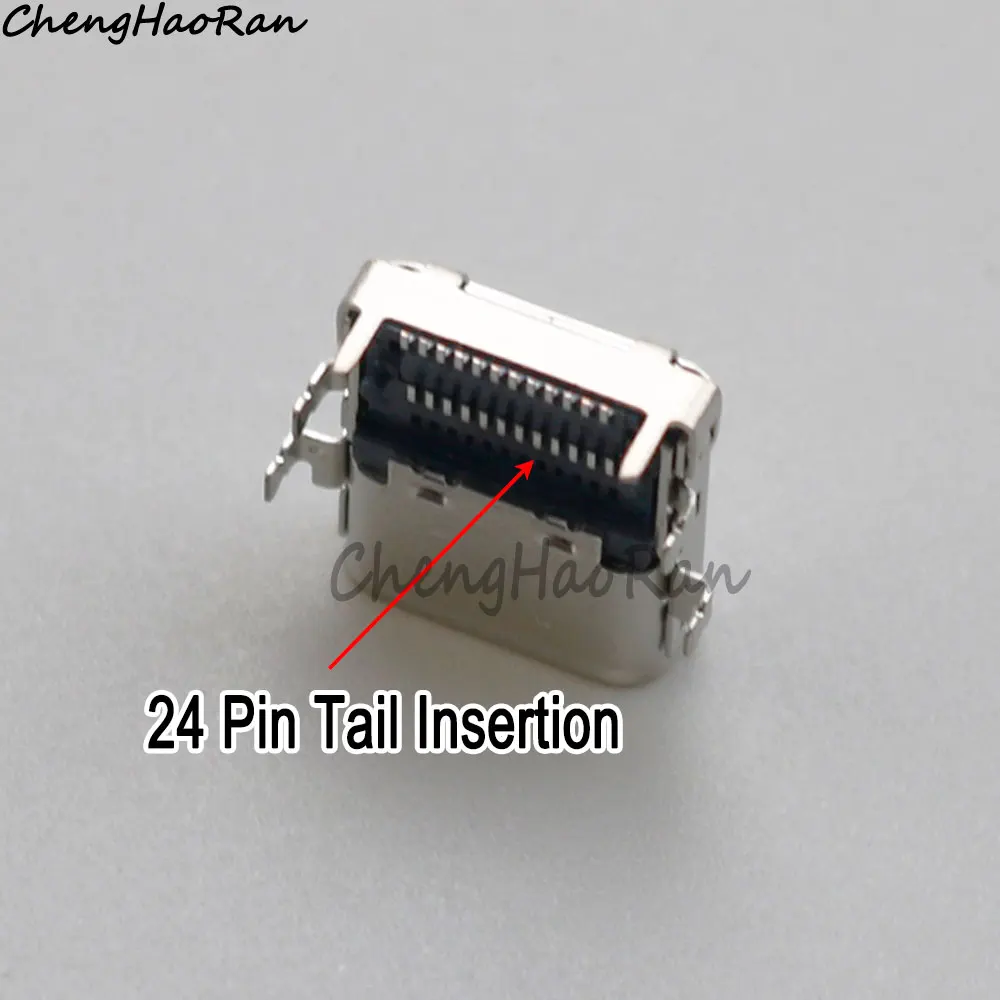 RedMi XMA2001AN USB C타입 암 전원 인터페이스, 24 핀 테일 플러그, 노트북 충전 포트, 플러그 커넥터, 1/2 개