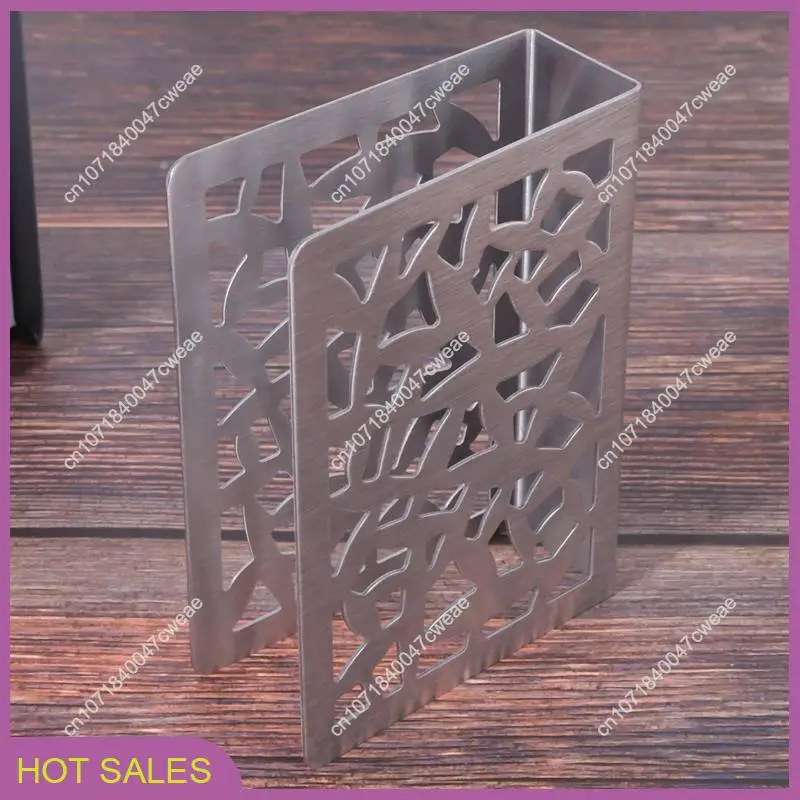 

8X Napkin Holder Stainless Steel Tabletop Napkin Holder Paper Towel Rack Metal Upright Napkin Holder-A98U