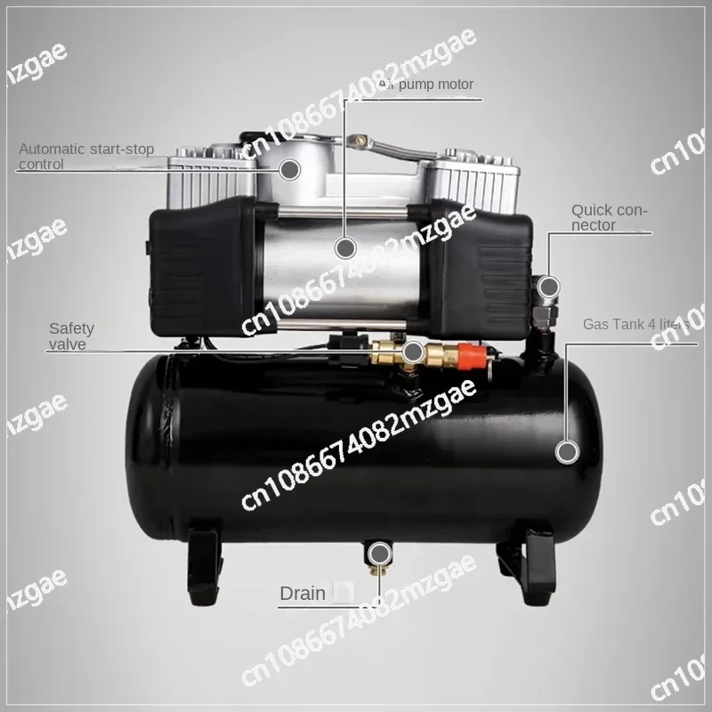 Small Air Compressor Air Compressor Car Air Pump 12V/220V 2.5L/4L/6L Portable Tire Inflator Electric Motorcycle Pump