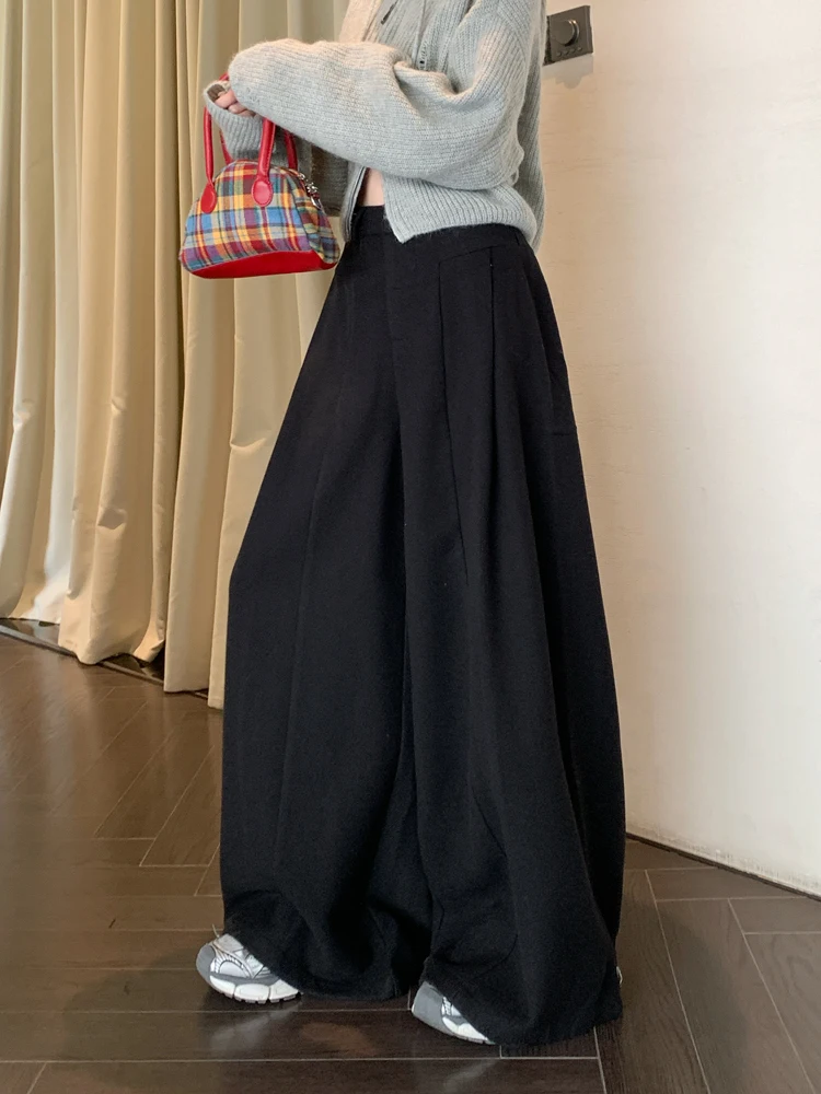 2 ألوان النساء مرونة عالية الخصر سراويل تقليدية الإناث الخريف الربيع 2026 ليوبارد مستقيم السراويل الطويلة الإناث (JJ1958