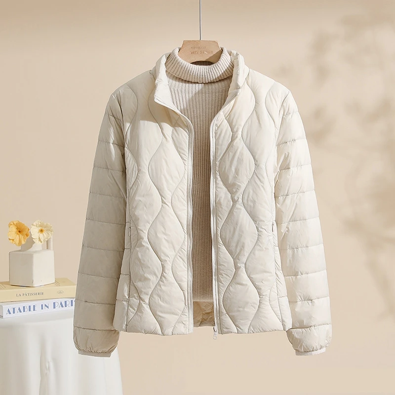 SEDUTMO Winter Ultra Light Thin Duck Down Coat Women Slim Casual Jackets Autumn Fashion Pocket Basic Parkas ED2134