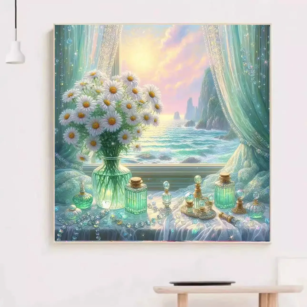 

9ct 70x70cm by the window Embroidery DIY Chinese Style Printed Kits Cross Stitch Thread Needlework Set Home Decor Crafts New