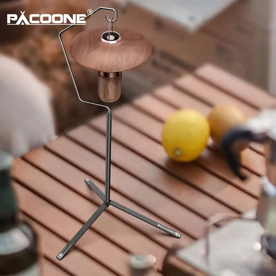 

PACOONE Ultralight Lantern Stand Tabletop Light Holder Light Hanger Portable Detachable Outdoor Tourist Lighting Lantern Hangers