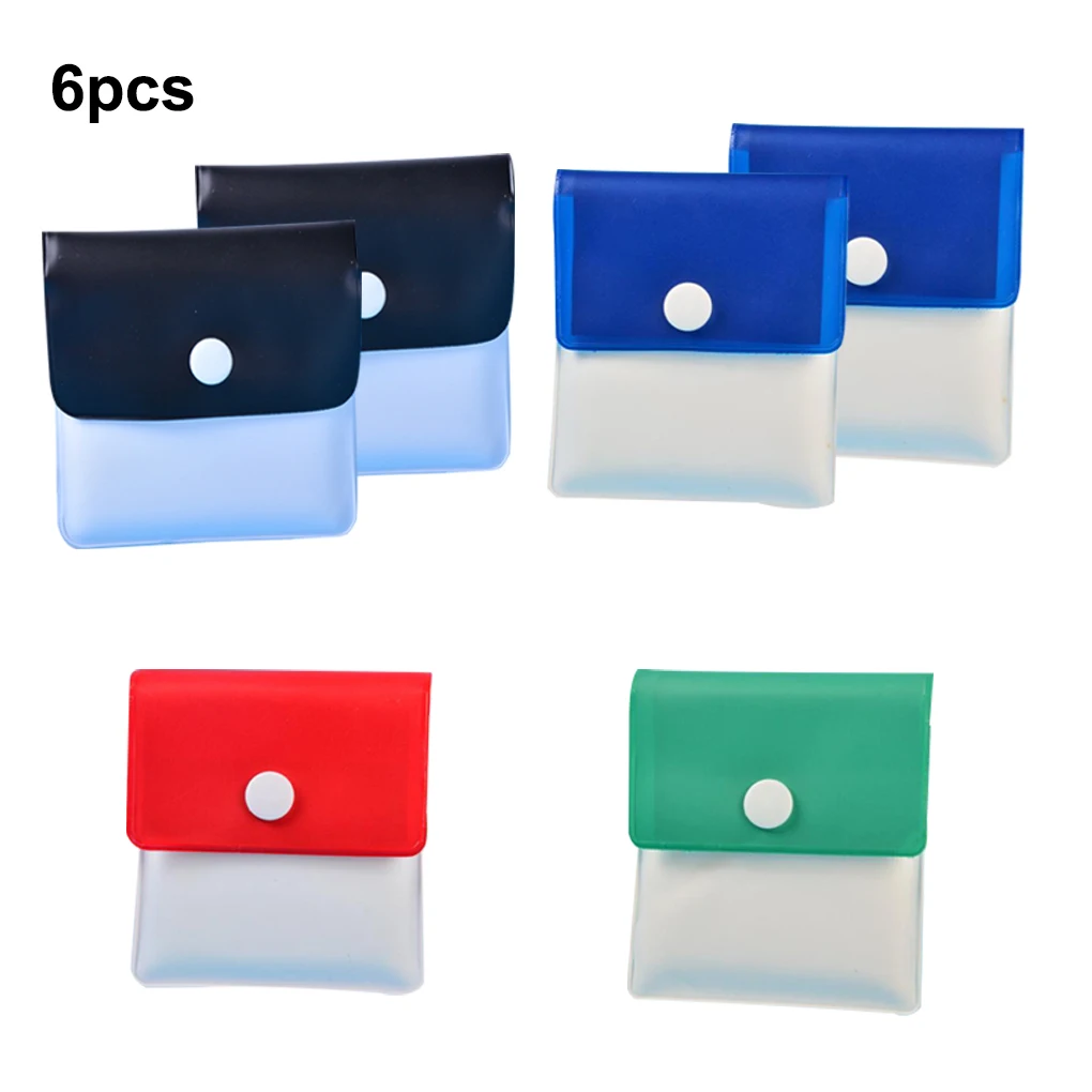 Pack of 6 Portable Pocket Ashtray Pouch Storage Bag Coin Purse Boyfriends Gifts Ash Tray Travel Car-interior Offices