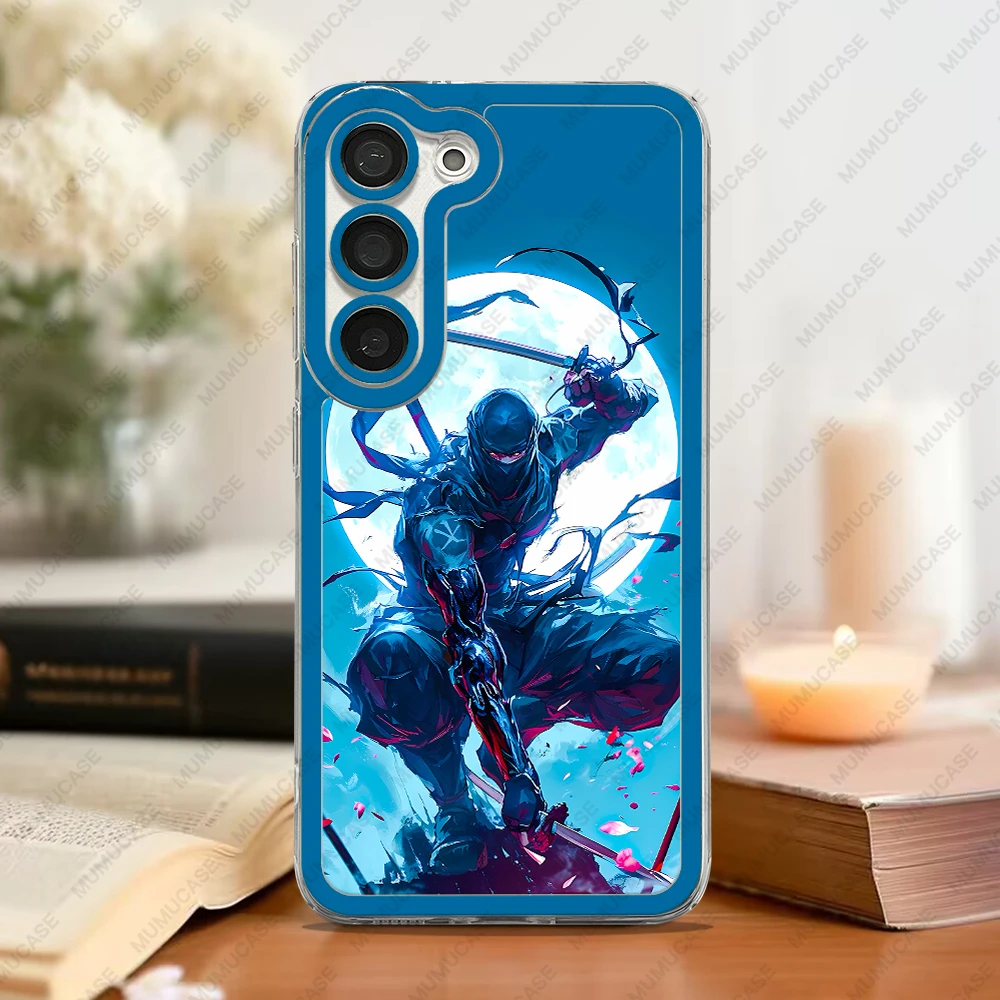 Phone Case For Samsung Galaxy S20 S21 S22 S23 S24 FE Plus Ultra A54 A53 A52 A34 5G TPU Soft Cover Japanese Ninja