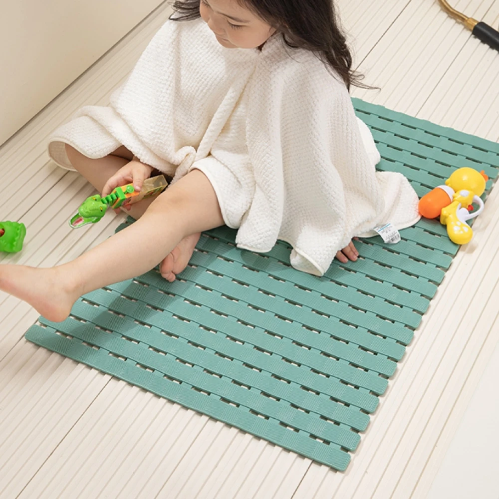 

Clean Feet Bathroom Mat Non-slip PVC Bath Mat Washable Shower Bathroom Mat Massage Clean Feet Bathroom Non-slip Bath Mat