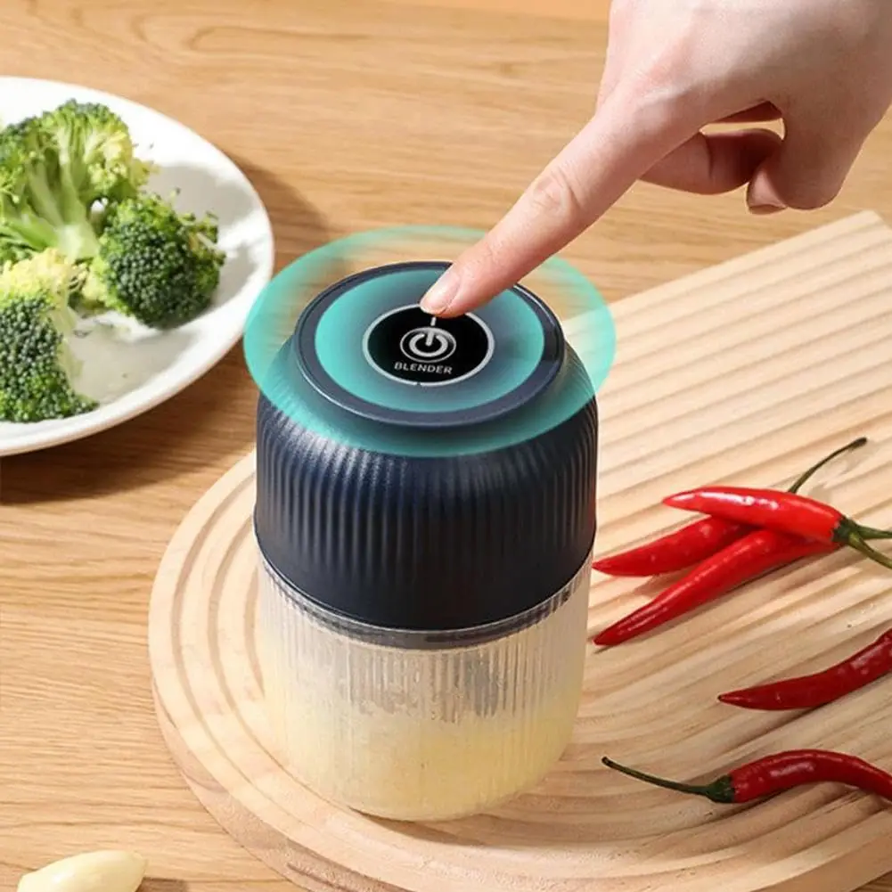Electric Garlic Chopper, 2025 New Rechargeable Food Processor for Garlic Ginger Onion Meat Vegetable Chilli, Portable Mini Food