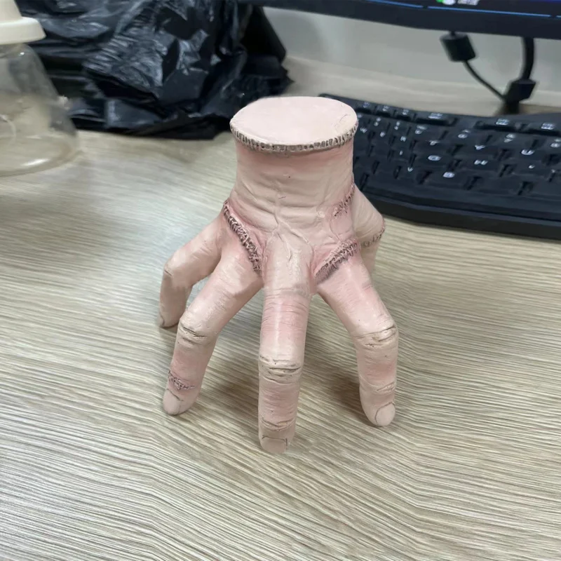 AA★COS Family Latex Hand Ornament Figurine Desktop Adams Movie Halloween Toy Crafts Sculpture Home Decor Gifts New 2025
