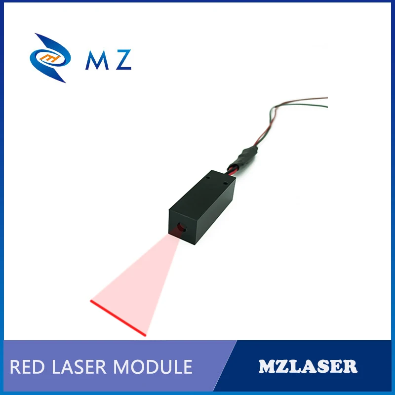 

Rectangle Glass Lens Positioning Red Line 638nm 12V 50mW Laser Module Industrial Grade
