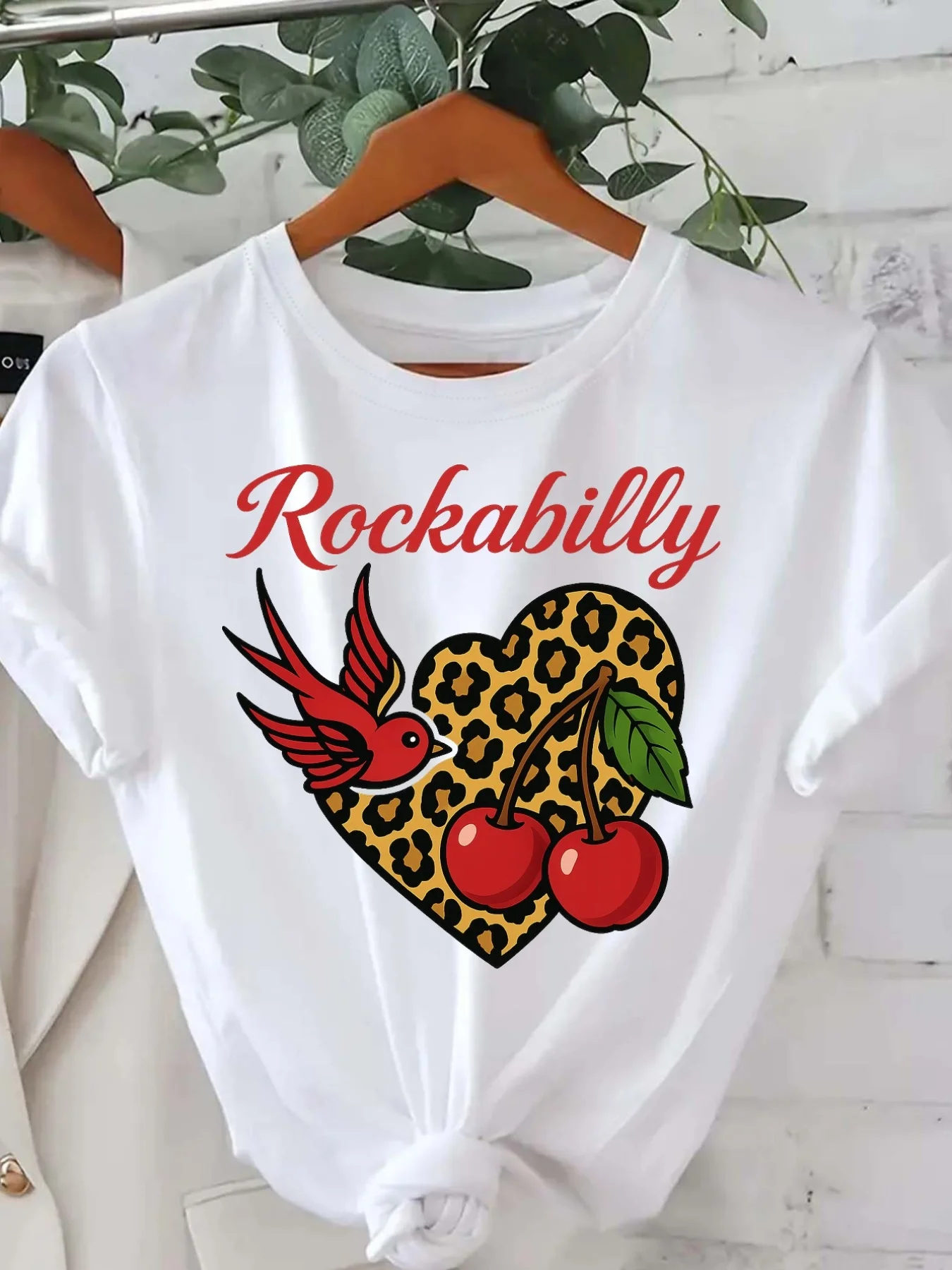 New Women's T-shirt Plus Size Printed Casual Loose Fashion Short Sleeve T-shirt, Soft Comfortable and Breathable, Outdoor Sports