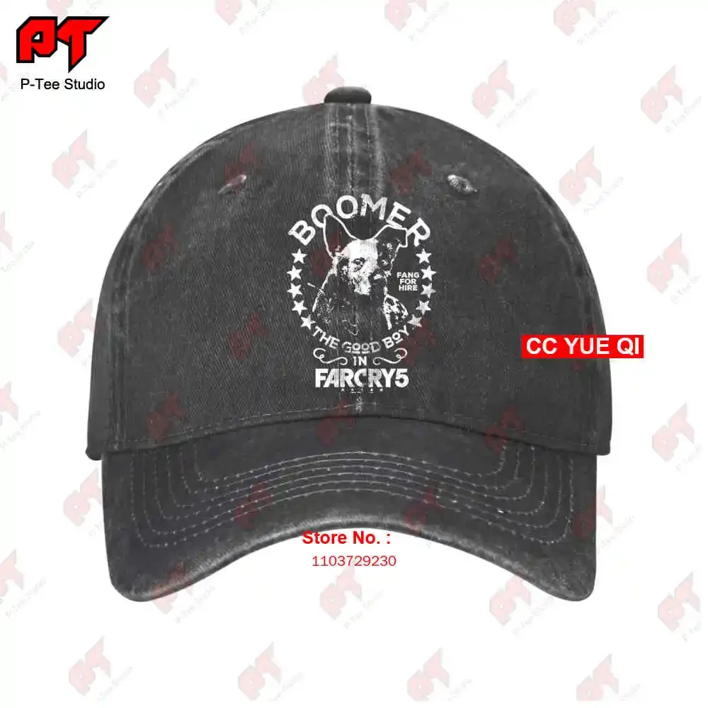 Far Cry 5 New Dawn Boomer Fang For Hire Ubisoft Dog Good Boy Baseball Caps Truck Cap PN7J