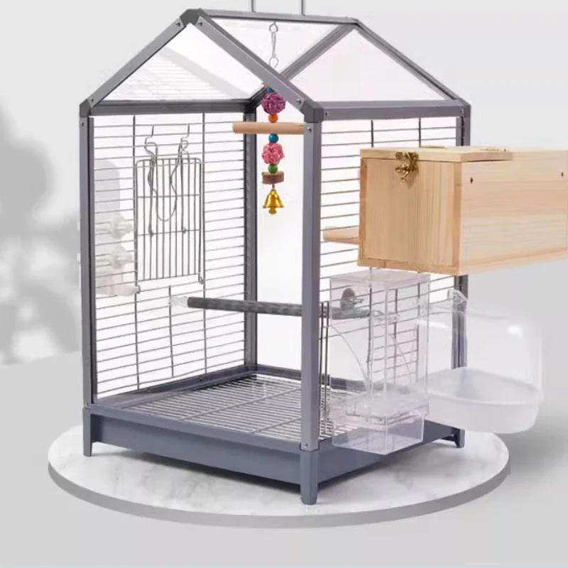 Palomas Parrot Bird Cage Accessories Feeder Carrier Passaros Bird House Outdoor Large Maisons Petit Animaux Pet Furniture CY50BC