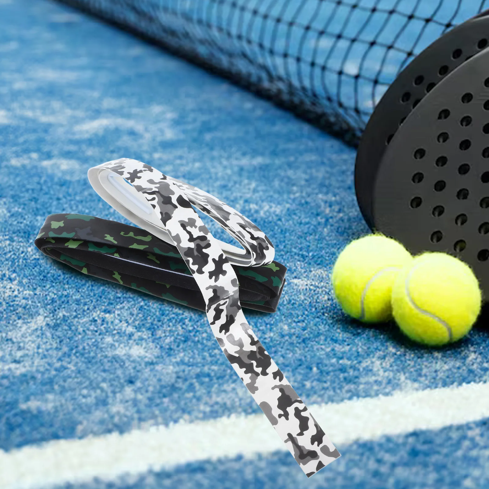 

2Pcs Badminton Racket Grip Tapes Premium PU Anti-Slip Sweat-Absorbent Handle Band for Tennis Baseball Outdoor Sports Racket