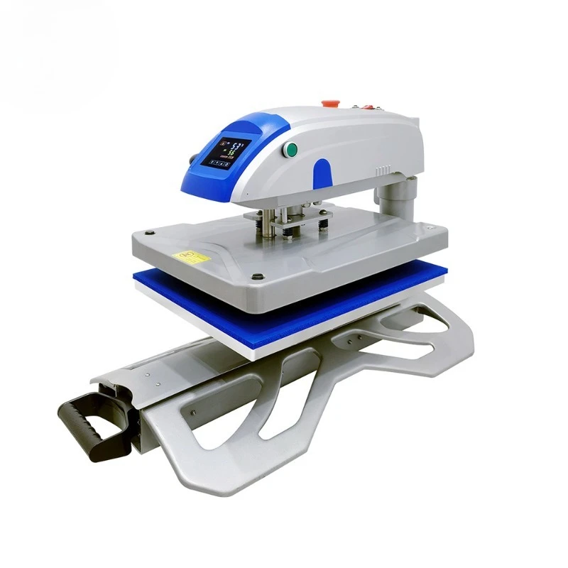 

40X50cm shaking head electric single station pull-out automatic sliding T-shirt heat transfer printing machine