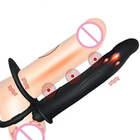 Vibratorr Double Penetration Anal Plug Dildo Butt Plug For Woman Strap On Peniss Massage Vagina Plugs Adult sexx Toys For Couples