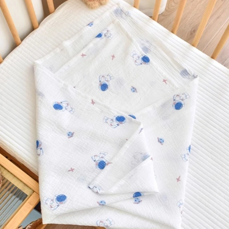 Cotton Baby Blanket Newborns Shower Towel Soft Absorbent Swaddles Wrap Cloth