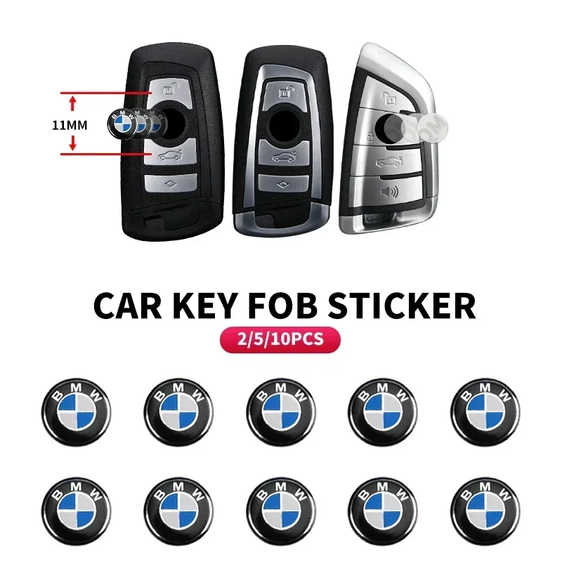 11/mm Aluminum Car Remote Key Sticker Emblem Auto Accessories For BMW Performance F30 F10 E90 F20 E46 E60 E70 E39 E36 E87 E92