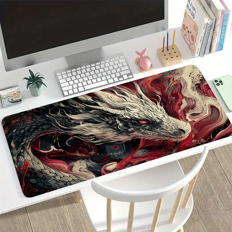 

Large Mouse Pad Wide Desk Mat Smooth Cloth Surface Non Slip Rubber Base for PC Laptop Keyboard Office Desk Setup Desk Protector