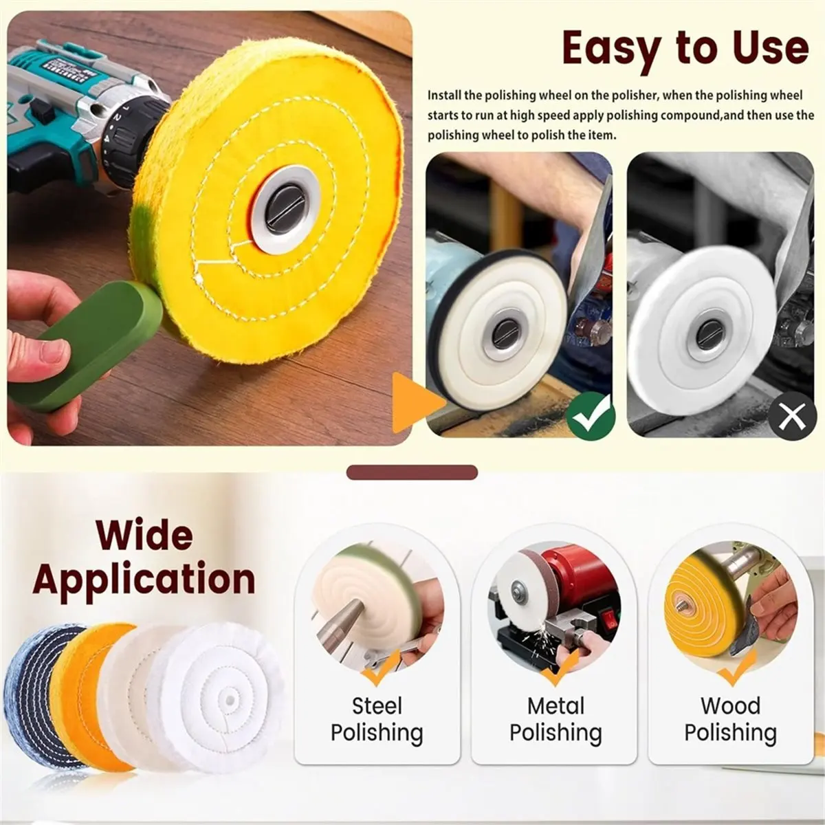 Abpp 8PCS 6 Inch Bu…