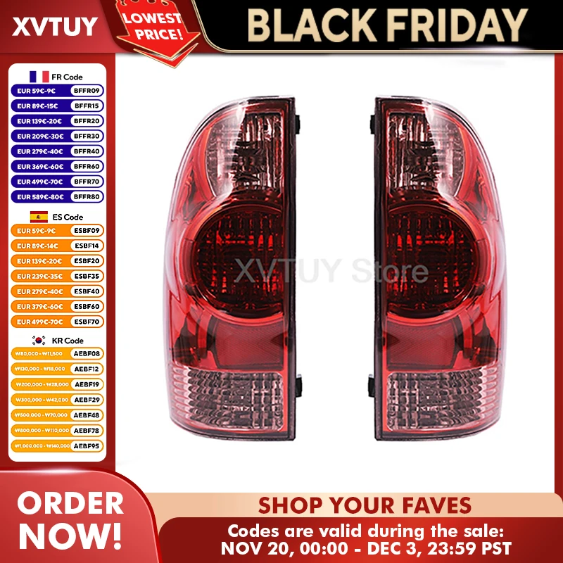 

LED Rear Tail Light For Toyota Pickup Tacoma 2005-2011 Brake Lamp Turn Signal Lights 81550-04160 81560-04160 Car Accessories