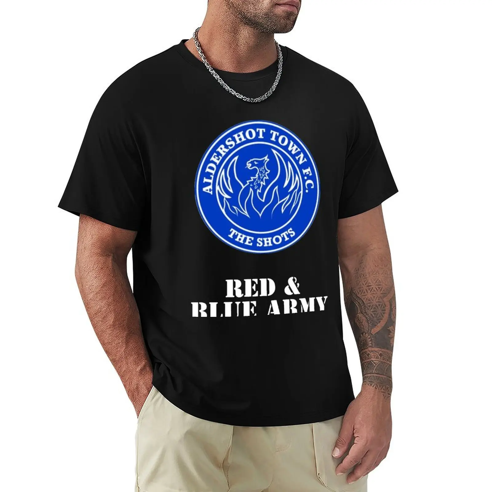 

ALDERSHOT TOWN FC T-Shirt Work Wear Simple Tee Shirt