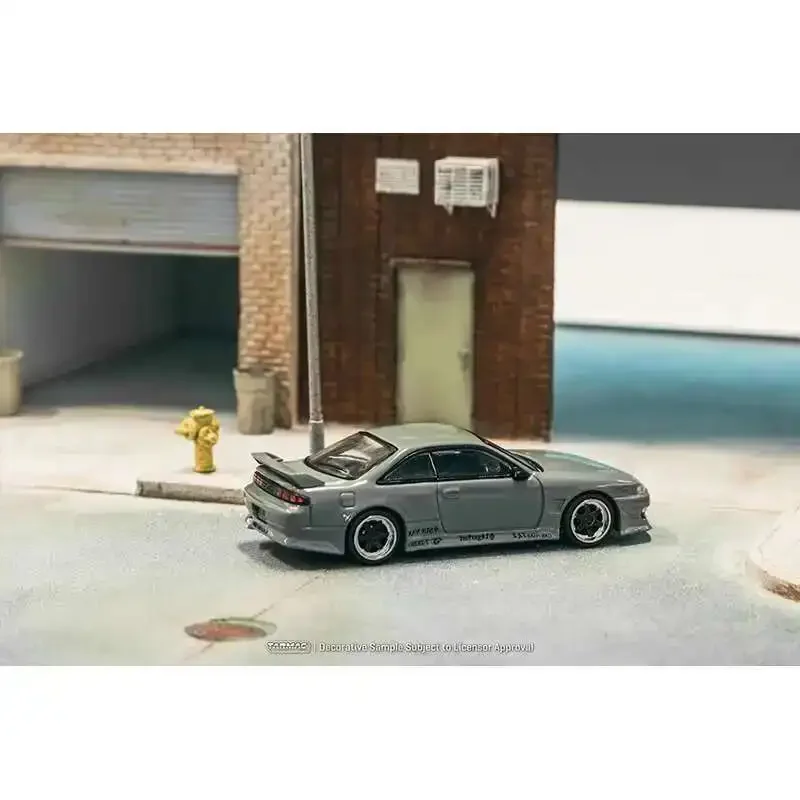TW 1:64 VERTEX Silvia S14 Grey Diecast Car Model Collection Toys Tarmac Works