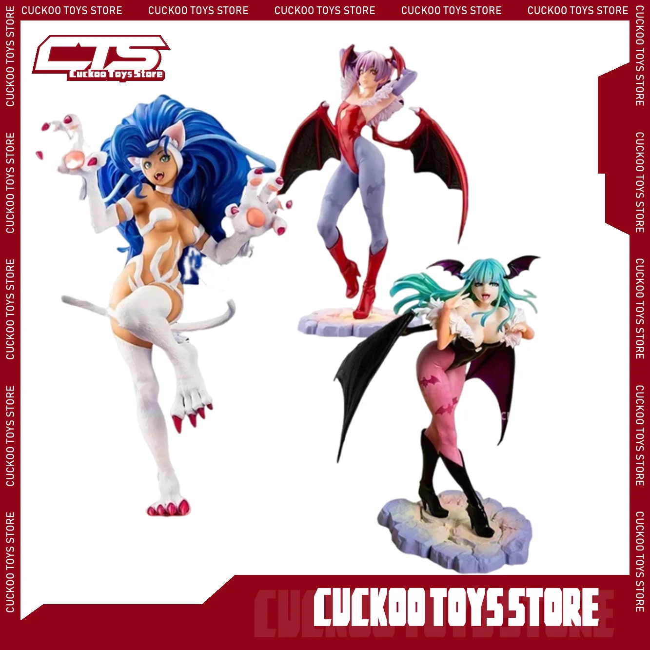 

Darkstalkers Morrigan Aensland Anime Figure Lilith Action Figurine Pvc Statue Felicia Figure Girl Halloween Model Collection Toy