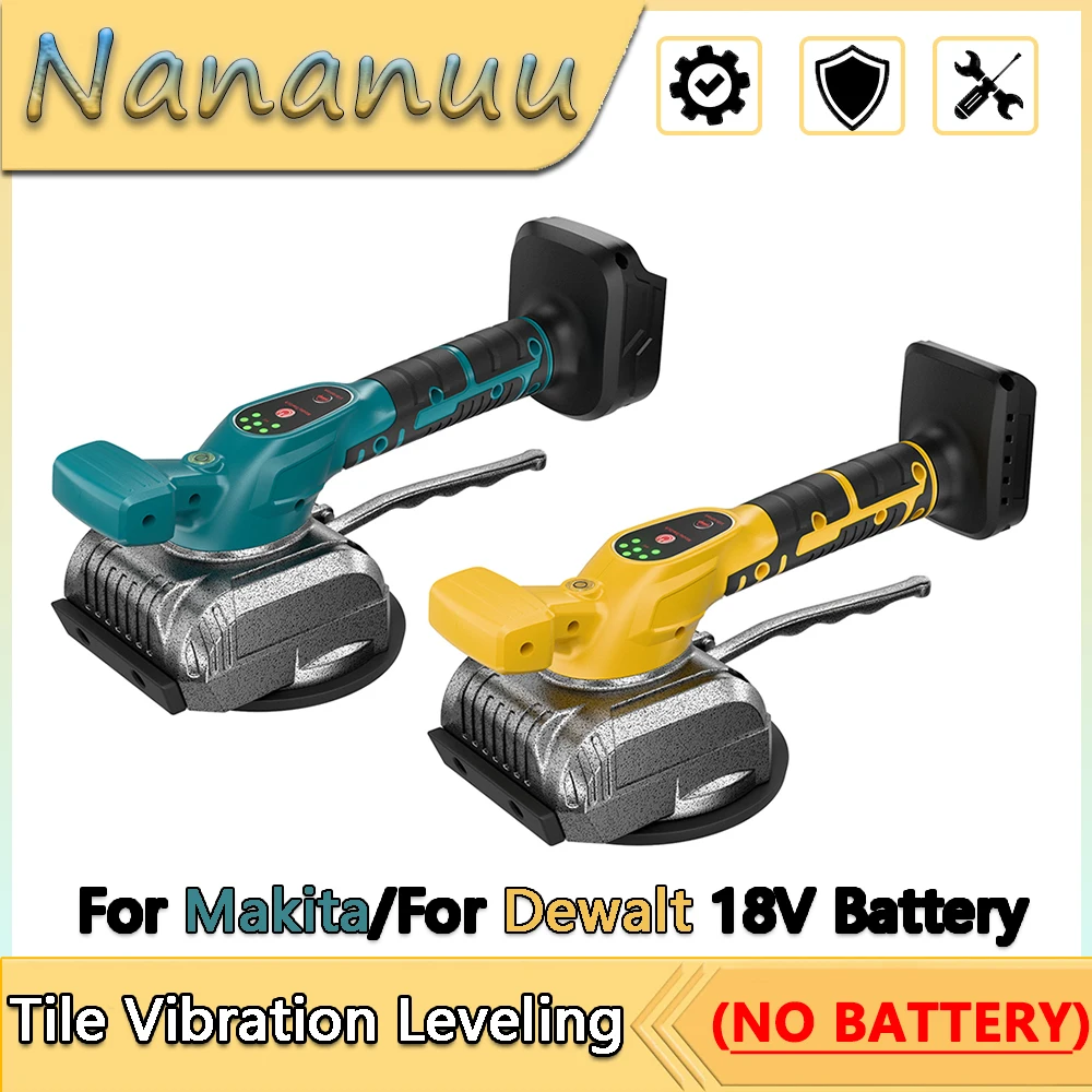 

Tile Vibration Leveling Machine 5-Speed Adjustable Machine Cordless Tile Installation Tool For Makita/For Dewalt 18V Battery