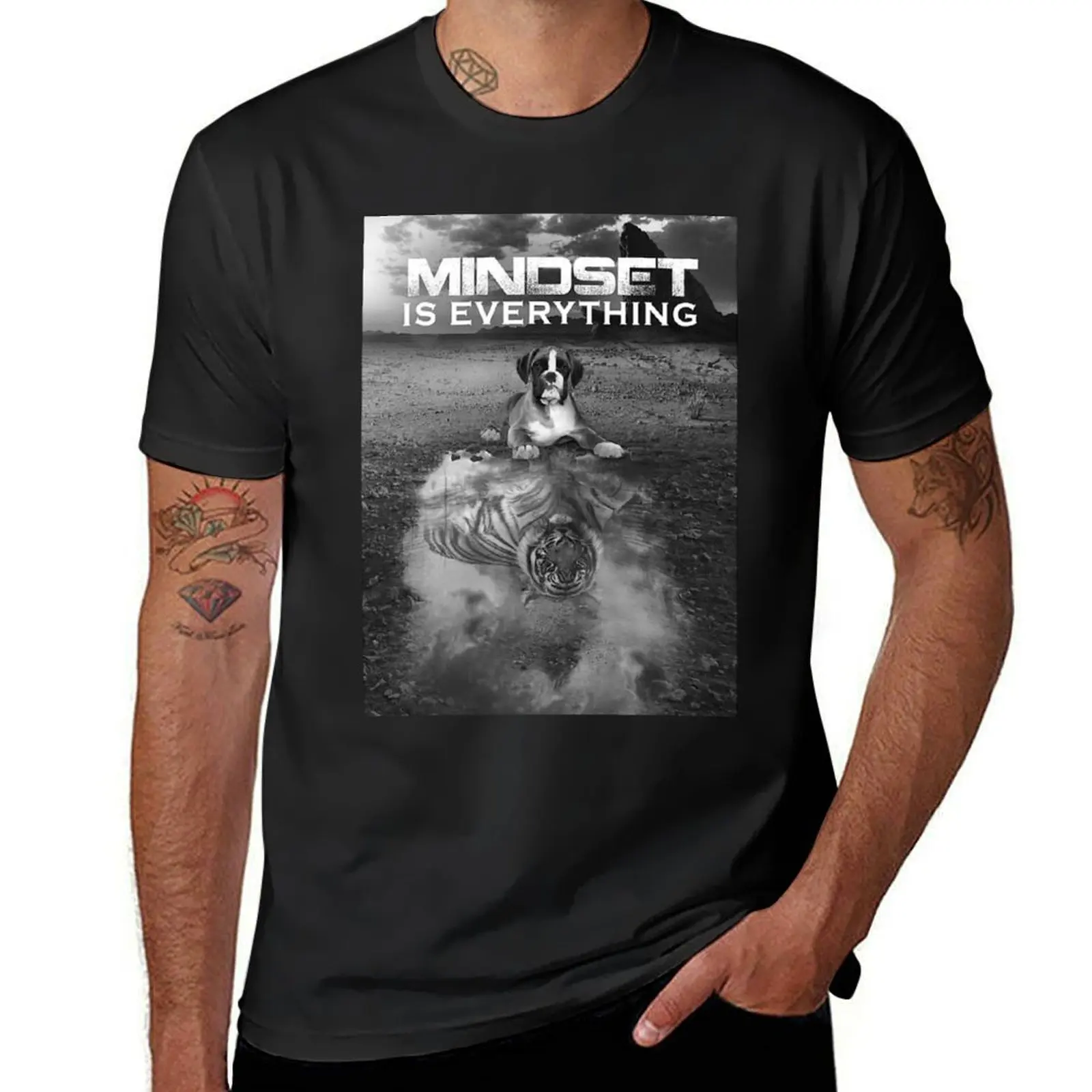 

Boxer Mindset Vertical 2024 T-Shirt graphics heavyweights plain black t shirts men