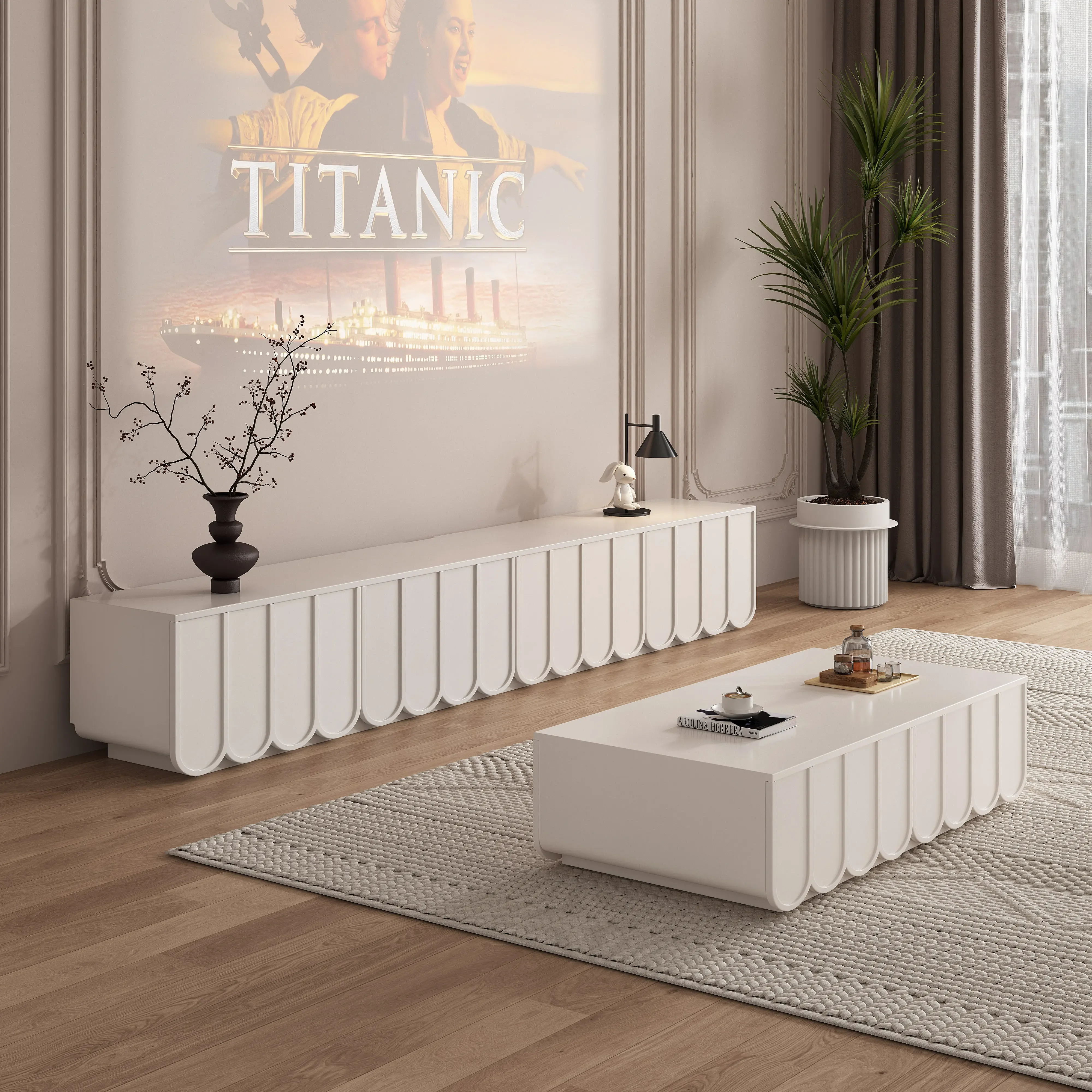 Design Modern Tv-meubel Interi - Interior Design White And Wood recensie en prijs