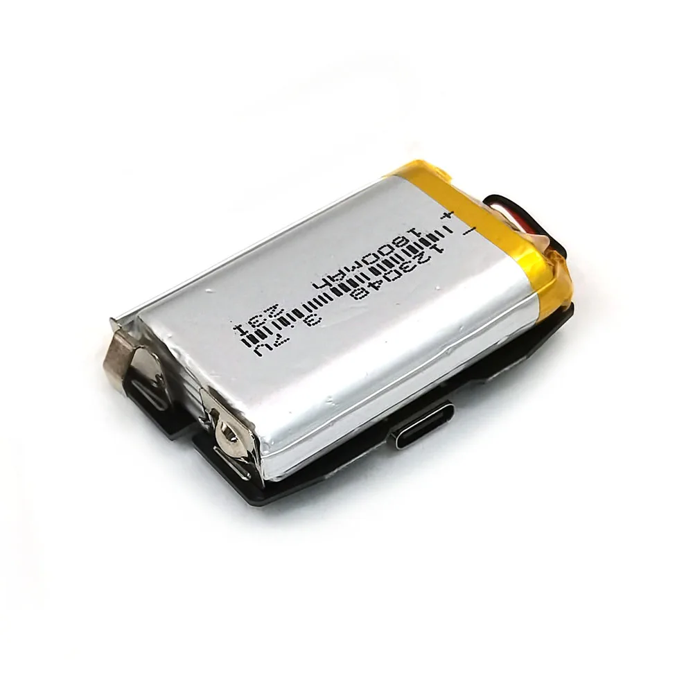 Hispeedido Drop in GBA IPS V5 LCD-Bildschirmgehäuse-Kits mit 1800 mAh wiederaufladbarem, integriertem Lithium-Akku für GameBoy Advance