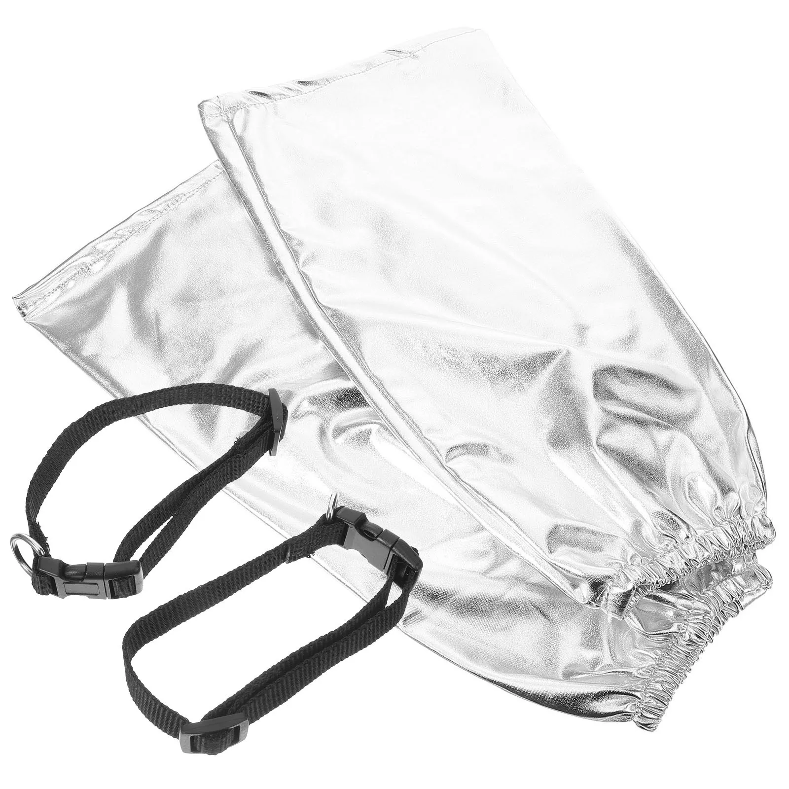 1 Para Srebrnych Ocieplaczy na Nogi, Modny i Wyrazisty Design, Stylowe na Festiwale, Modne, Błyszczące, Damskie, Zimowe, na Imprezy i na Co Dzień, Unikalne