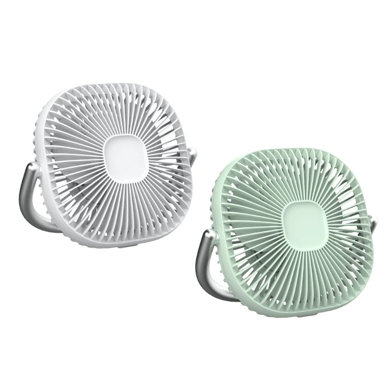 

QX2B Rechargeable USB Battery Fan with LED Lights for Desk, Bedroom, Travel Emergency