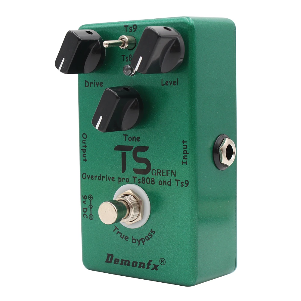 Demonfx TS GREEN United razem klasyczny TS9 i TS808, idealnie ulepszony napęd, pedał wzmacniający Overdrive 2 w 1