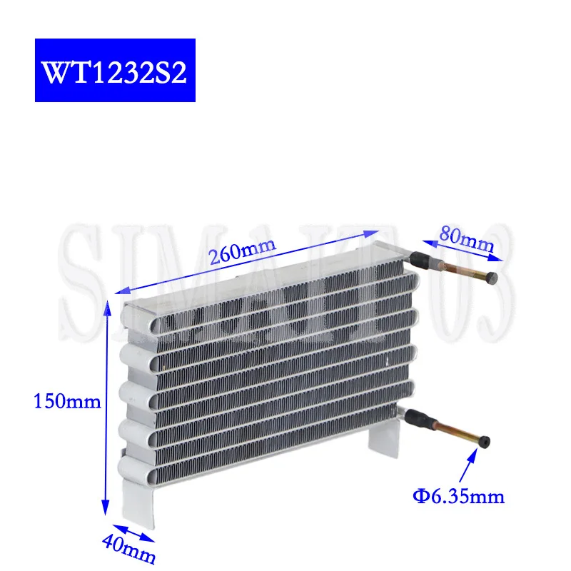 PURSWAVE WT1232S2 Mini Microchannel Heat Exchanger – 120x120mm, 12V/24V/220V Fan, 1200W Nominal