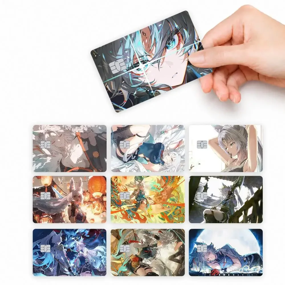 Game Honkai Star Rail Wiki Character Feixiao  4pcs Credit Card Skin Stickers Suitable for Bank  Transit Pass Decorative Cover