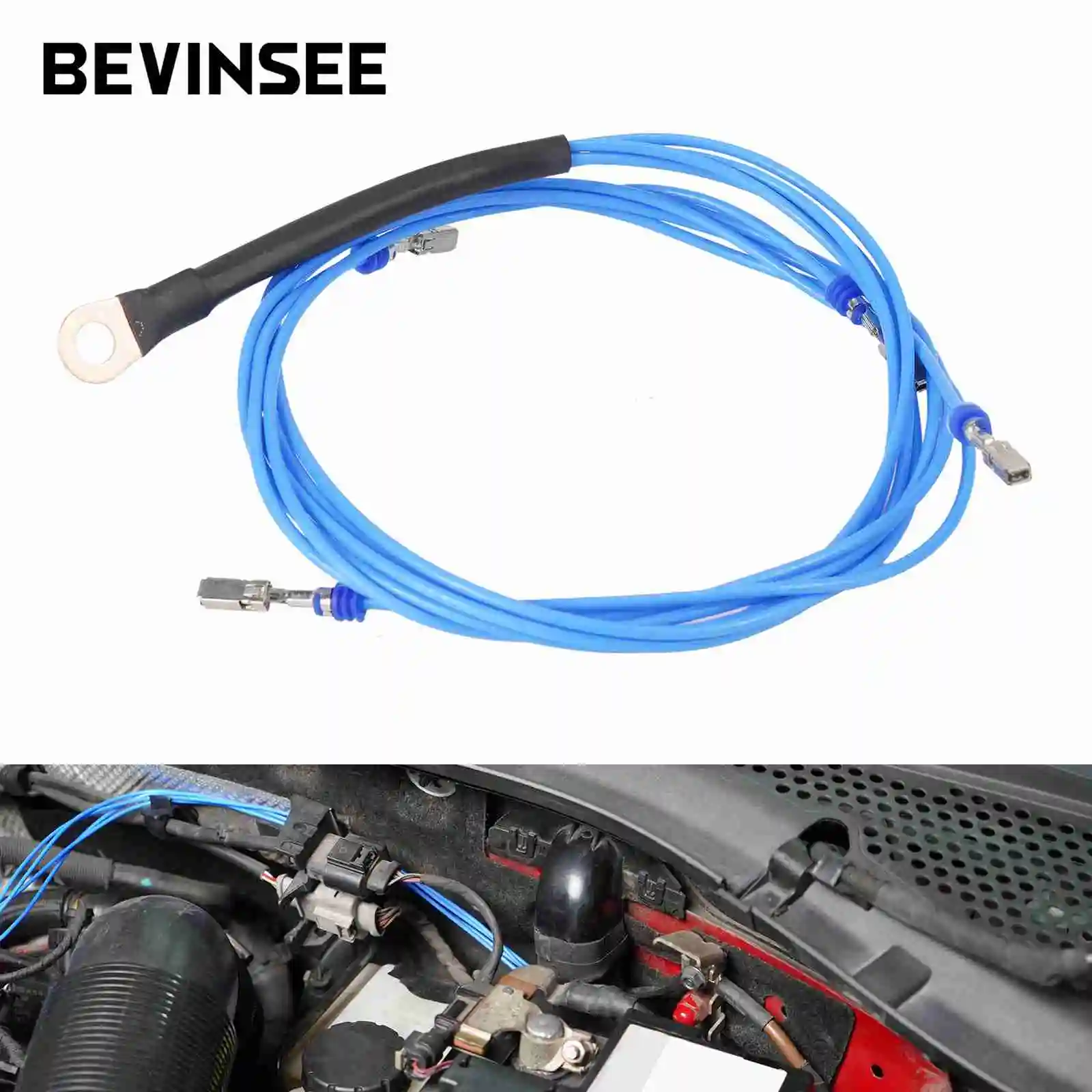 

BEVINSEE For EA888 Gen3 Coil Grounding Wire Kit for Audi A3 S3 for VW for Golf 7/7.5/8 GTI/R 2.0T 1.8T Replaces 4D0