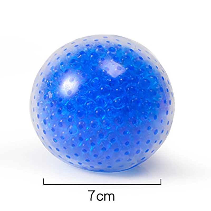 Boule de perles colorées sans filet, boule ventilatoire de perles d'eau colorées pour adultes et enfants, jouets anti-Stress et pétrissage