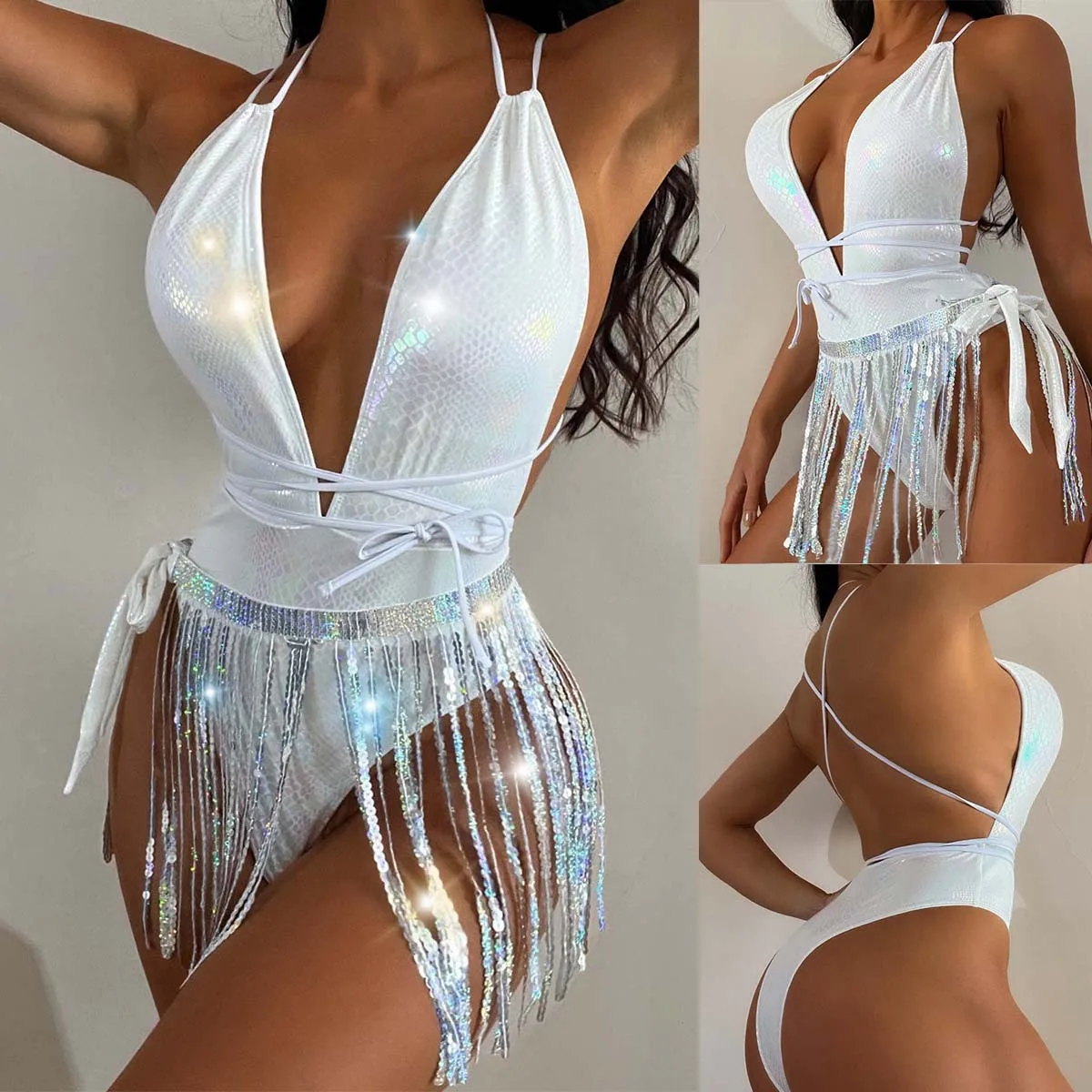 

2023 Swimsuit Women New European and American Sexy One-piece Swimsuit Ins Romantic Soviet Wholesale Bathing Suit Swimwear