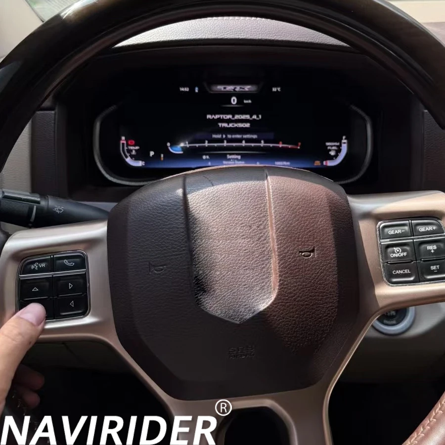 

Digital Instrument Cluster For Dodge Ram 1500 2500 2013-2018 Instrument Speedometer Car Dashboard Cluster Map Multiple 12.3inch